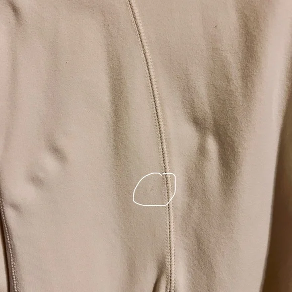 Athleta Women's Cream and Brown Full Zip Sweatshirt Jacket with Hood - Picture 9 of 10